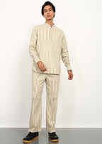 Fabmade Sandline Stripe Linen Set | Grocsy