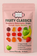Confect Fruity Classic Gummies | Pack of Strawberry, Watermelon, Grape, Orange, Apple, Banana Gummies | | Grocsy