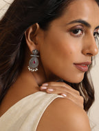 trueBrowns Silver Pearl Bead Earrings | Grocsy