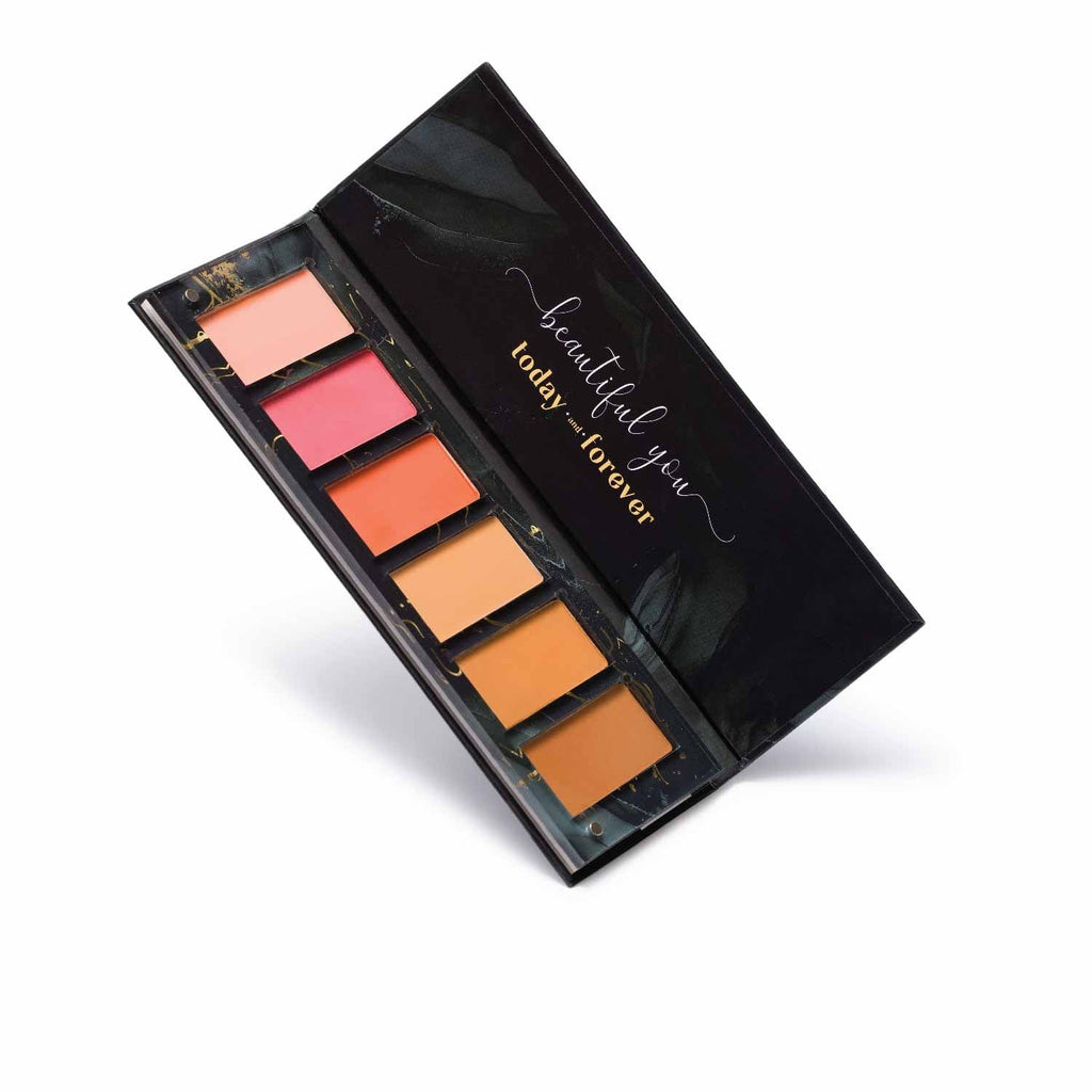 Aflairza Sculpt & Glow 6 Shades Contour And Blush Palette | Grocsy