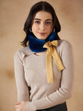 InWeave Women's Royal Blue Fur Neckpiece | Grocsy