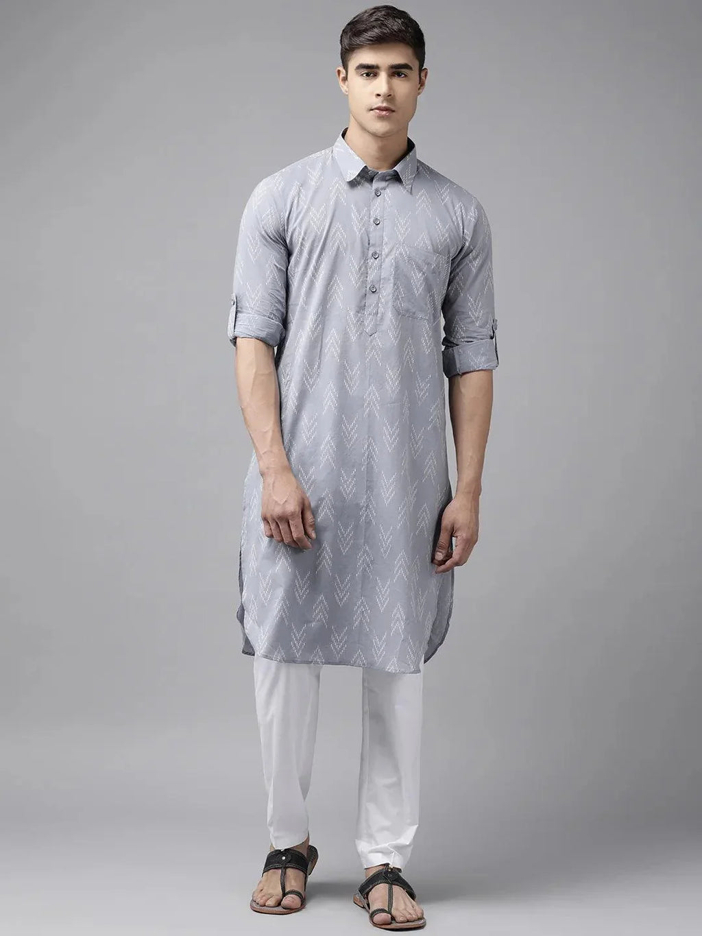 Fabmade Pure Cotton Pathani Kurta For The Modern Man | Grocsy