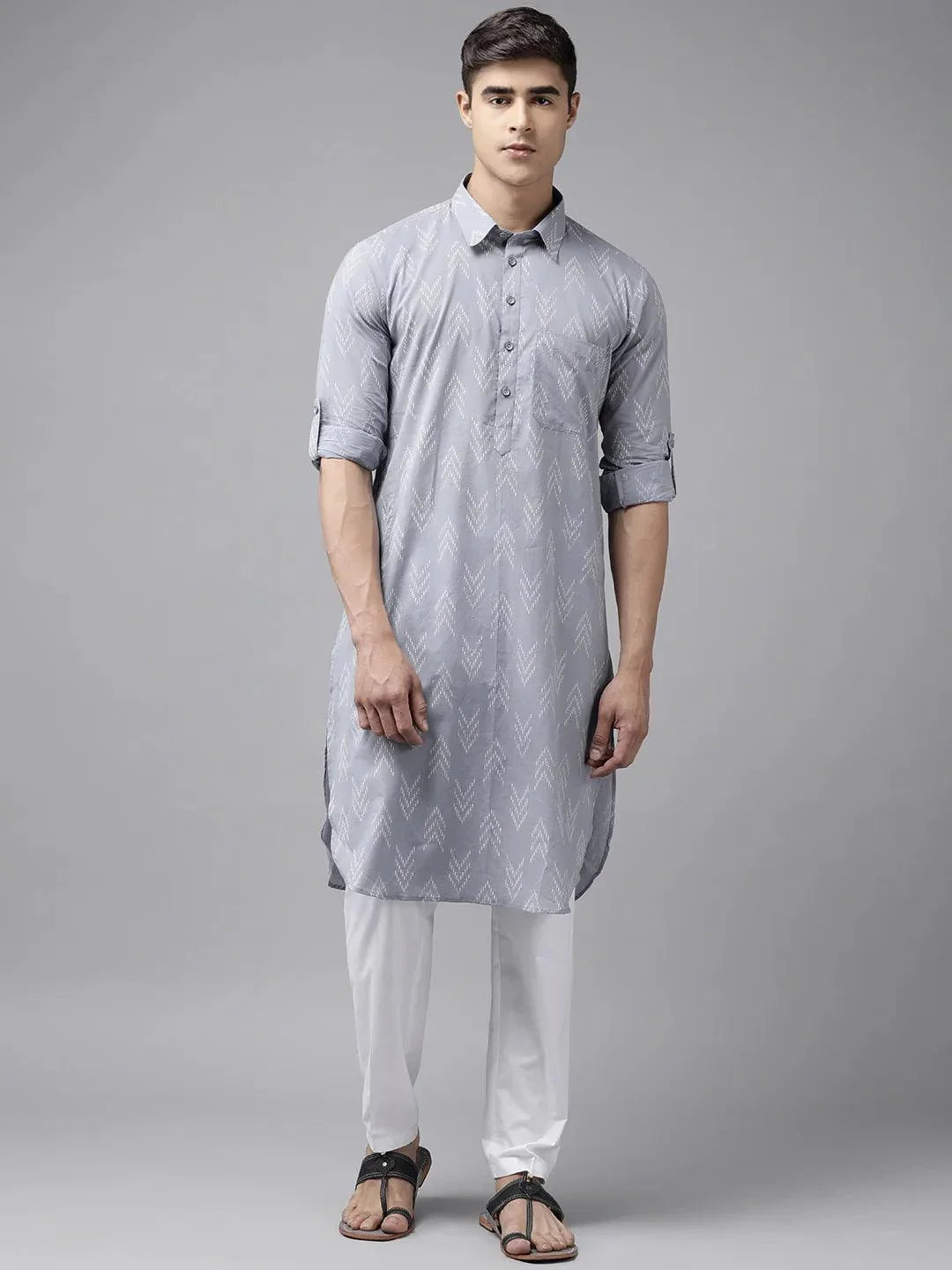 Fabmade Pure Cotton Pathani Kurta For The Modern Man | Grocsy