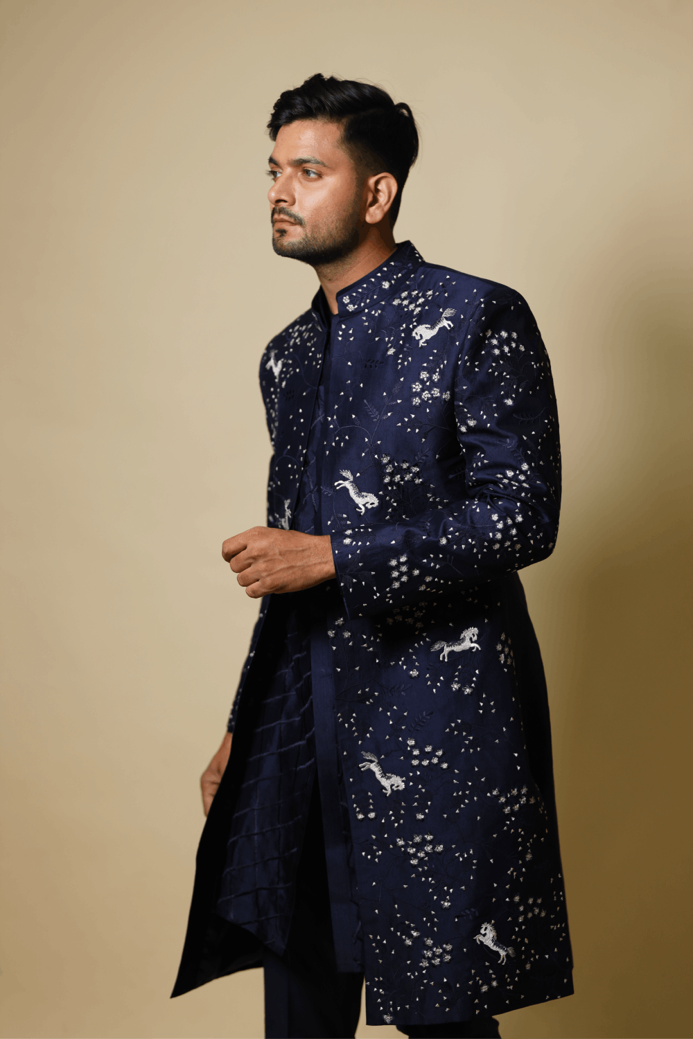 Flying Unicorn Designer Men's Kurta by Hilo Design | Grocsy