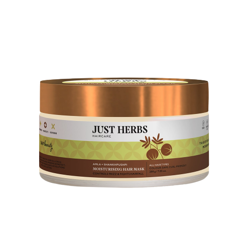 Just Herbs Moisturising Hair Mask with Amla and Shankhpushpi | Grocsy