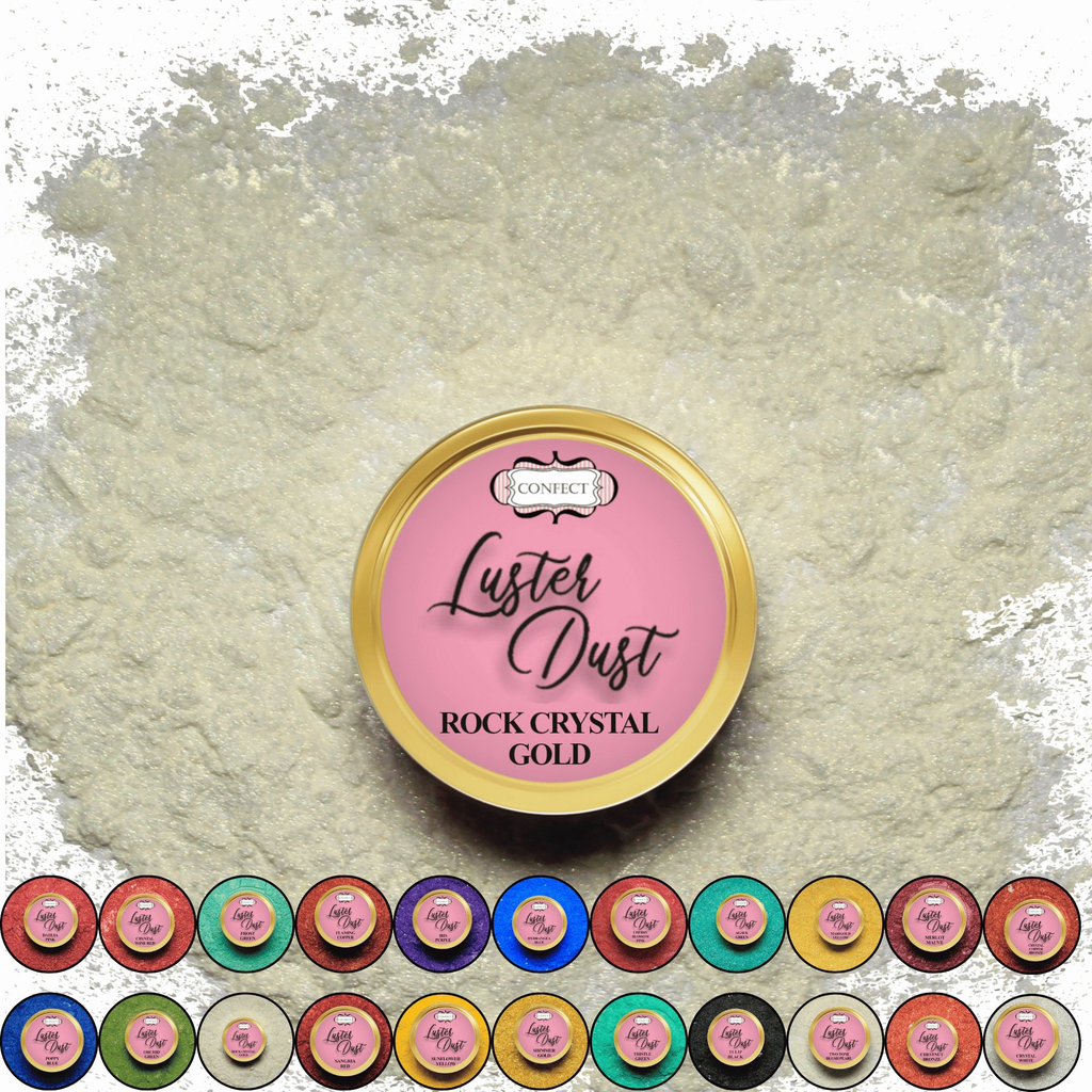 Confect Rock Crystal Gold | Edible Luster Dust | Grocsy