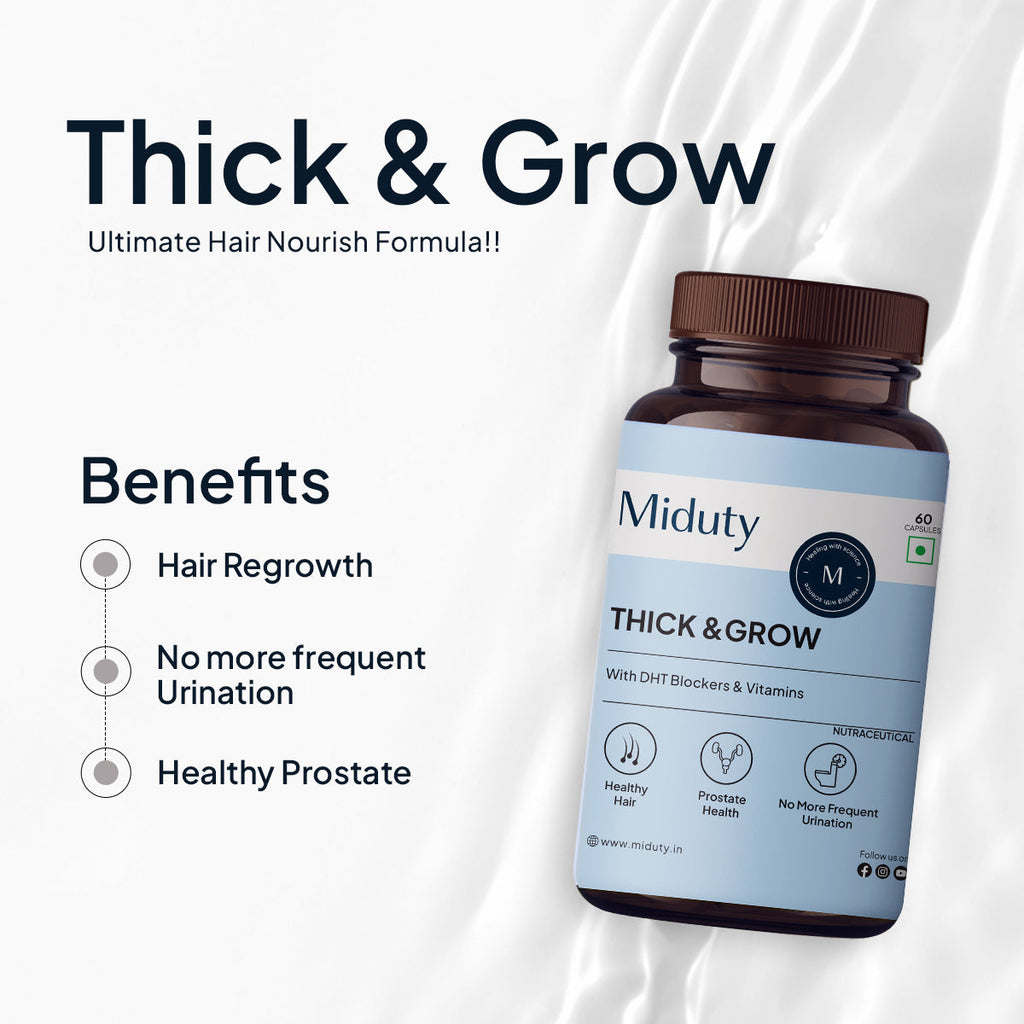 Miduty by Palak Notes Thick & Grow Capsules | Grocsy
