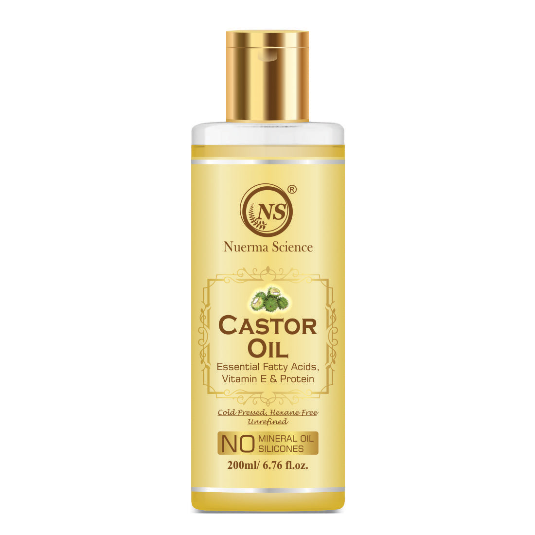 Nuerma Science Castor Oil For Skin & Body | Hydrating & Soothing Massage Oil | Grocsy