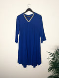 trueBrowns Blue Crinkle Top | Grocsy