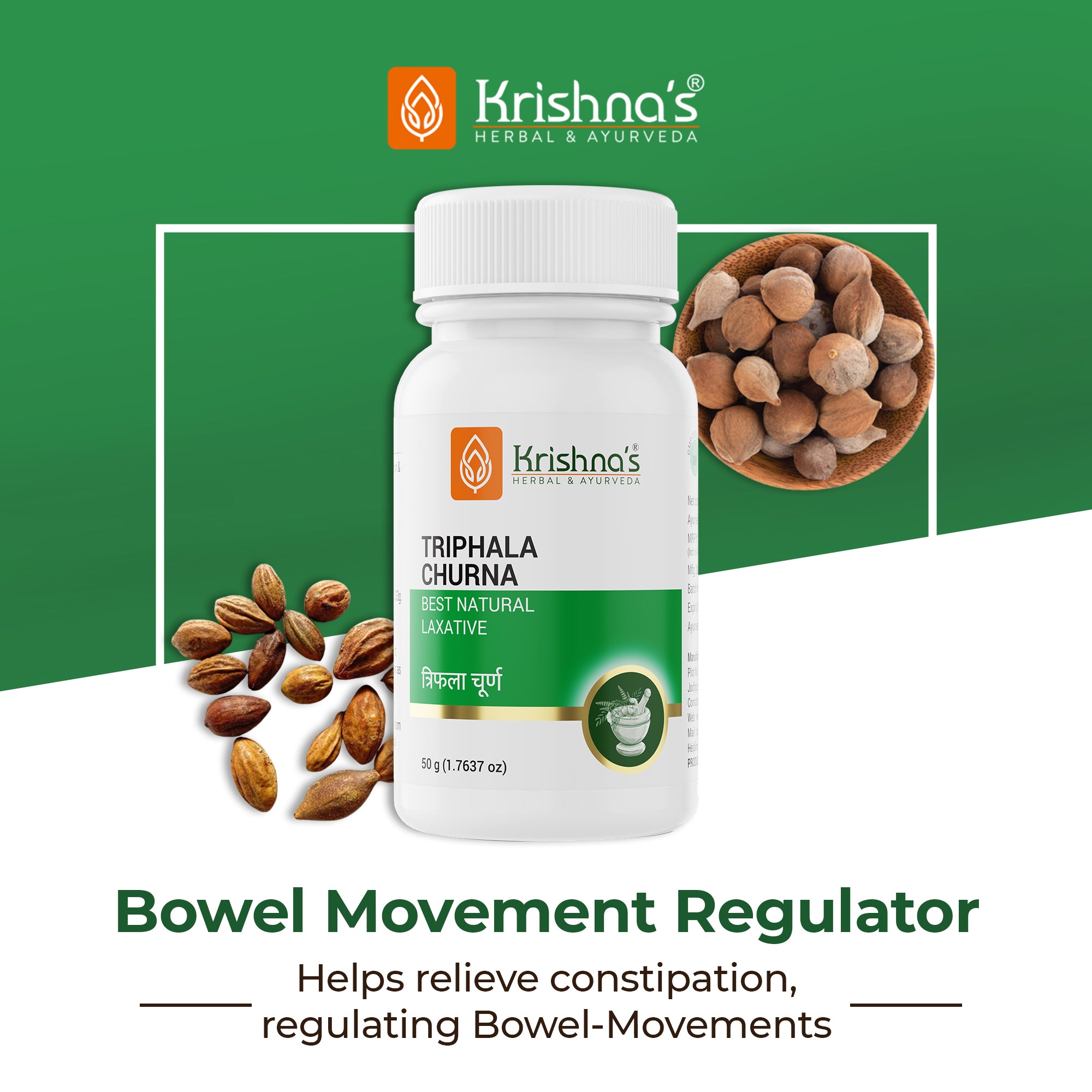 Krishna'S Herbal & Ayurveda Triphala Churna | Grocsy
