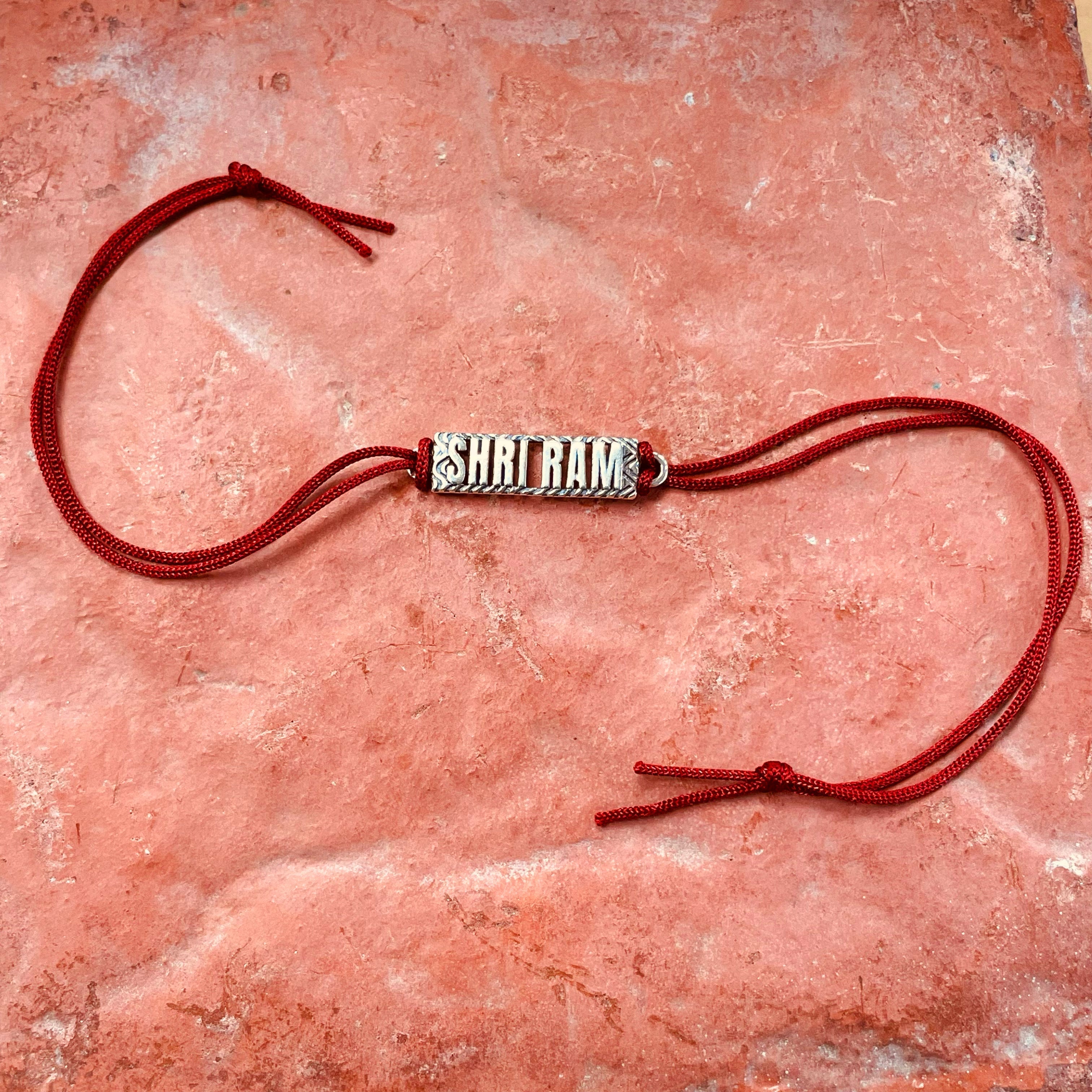 trueBrowns 925 Sterling Silver Shri Ram Thread Rakhi | Grocsy