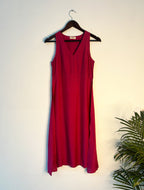 trueBrowns Pink Sleeveless Muslin Kurta | Grocsy