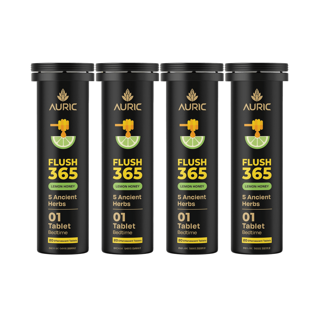 Auric Flush365 Tablets | Honey Lemon Flavour | Grocsy