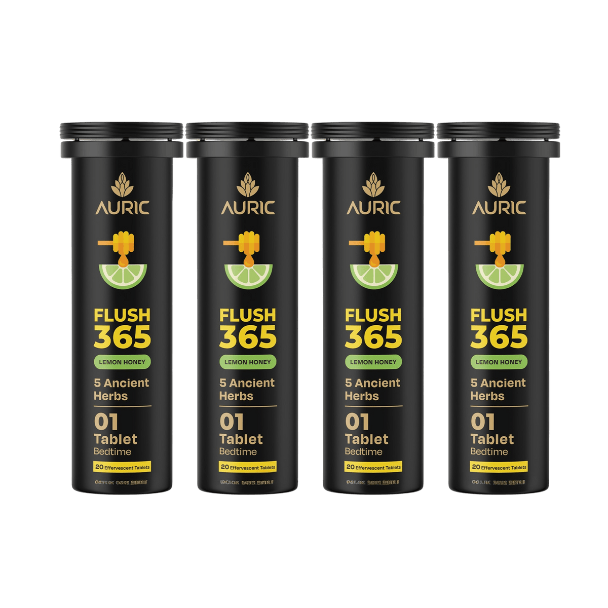 Auric Flush365 Tablets | Honey Lemon Flavour | Grocsy