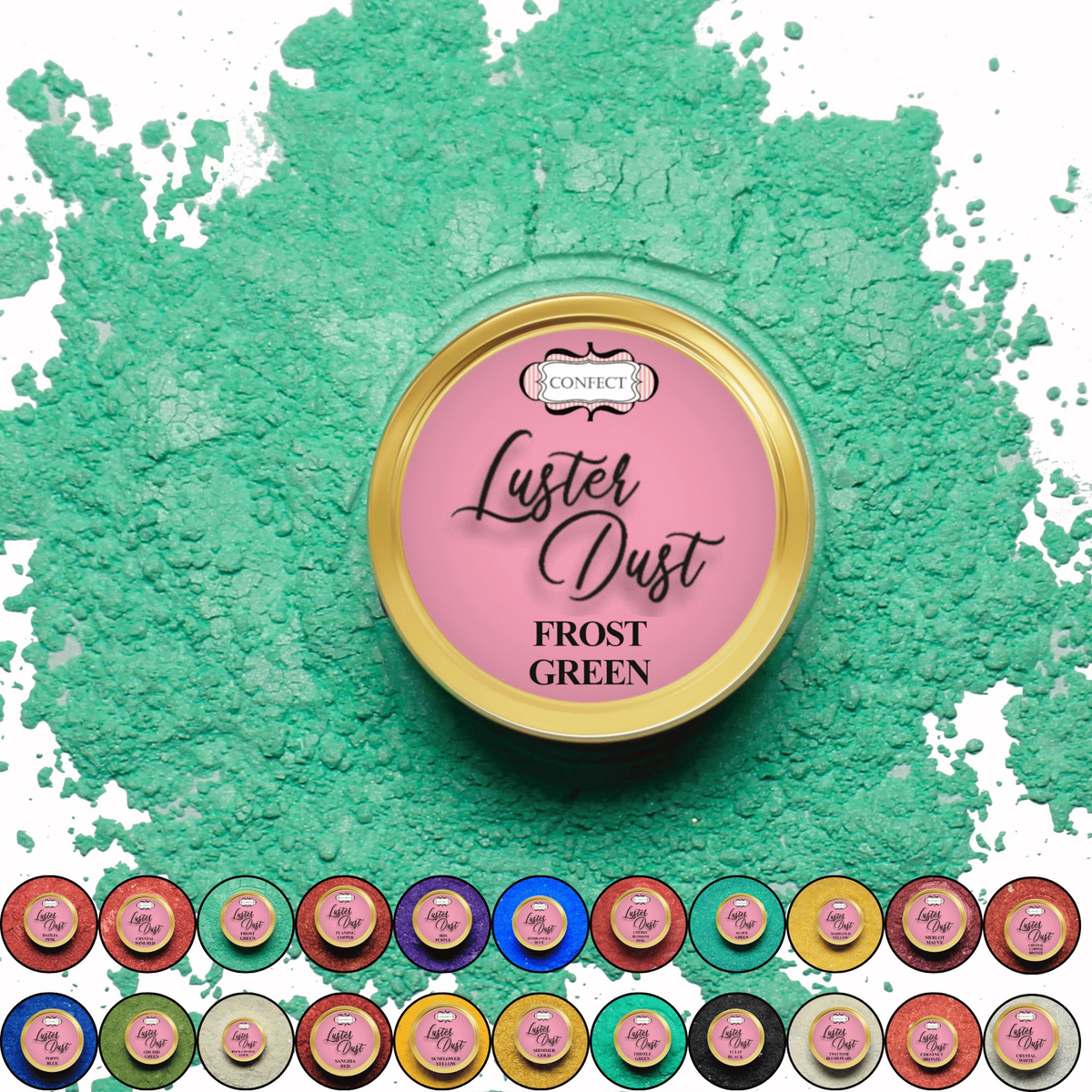 Confect Frost Green | Edible Luster Dust | Grocsy