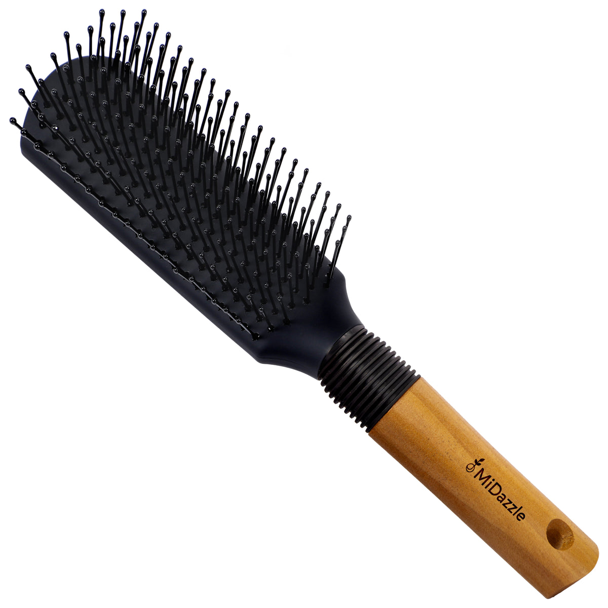 MiDazzle Hair Brush (Wooden) MIHB0036 | Grocsy