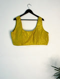 trueBrowns Lime Metallic Blouse | Grocsy