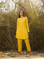 trueBrowns Mustard Cotton Co-ord Set | Grocsy