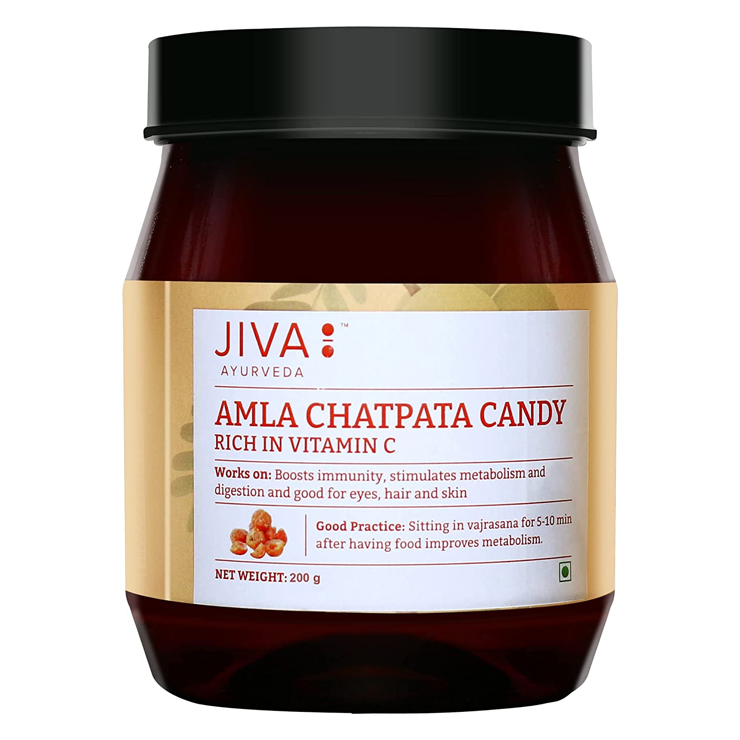 Jiva Ayurveda Chatpata Amla Candy | Grocsy
