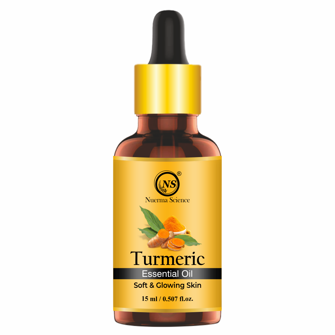 Nuerma Science Pure Turmeric Essential Oil For Skin Care & Hair Care | Grocsy