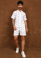 Fabmade Leaf Whisper Linen Co-Ord Set | Grocsy