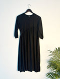 trueBrowns Black Slub Kurta | Grocsy