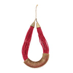 Gold-Polished Alloy Red Beaded Tribal Necklace - The Pari | Grocsy