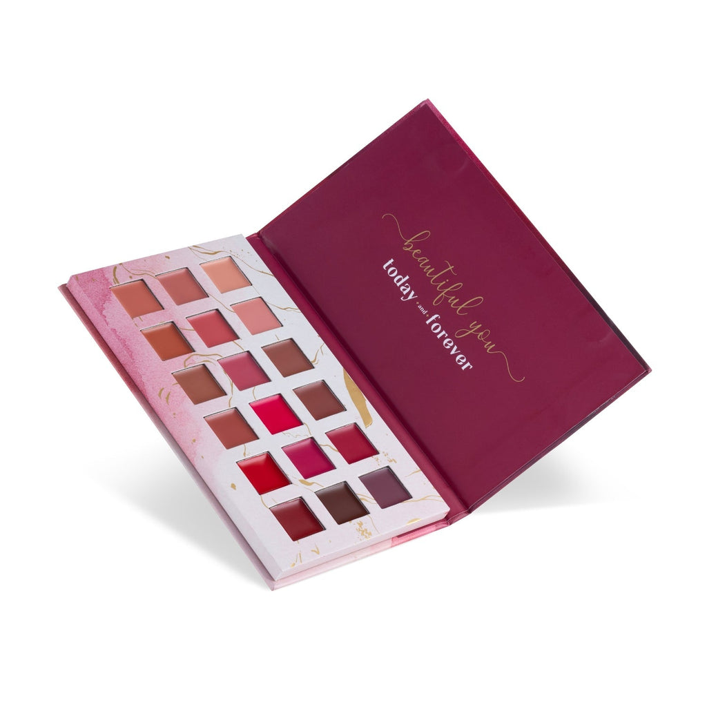 Aflairza Aflairza Velvet Luxe 18-Shade Lip Palette | Grocsy