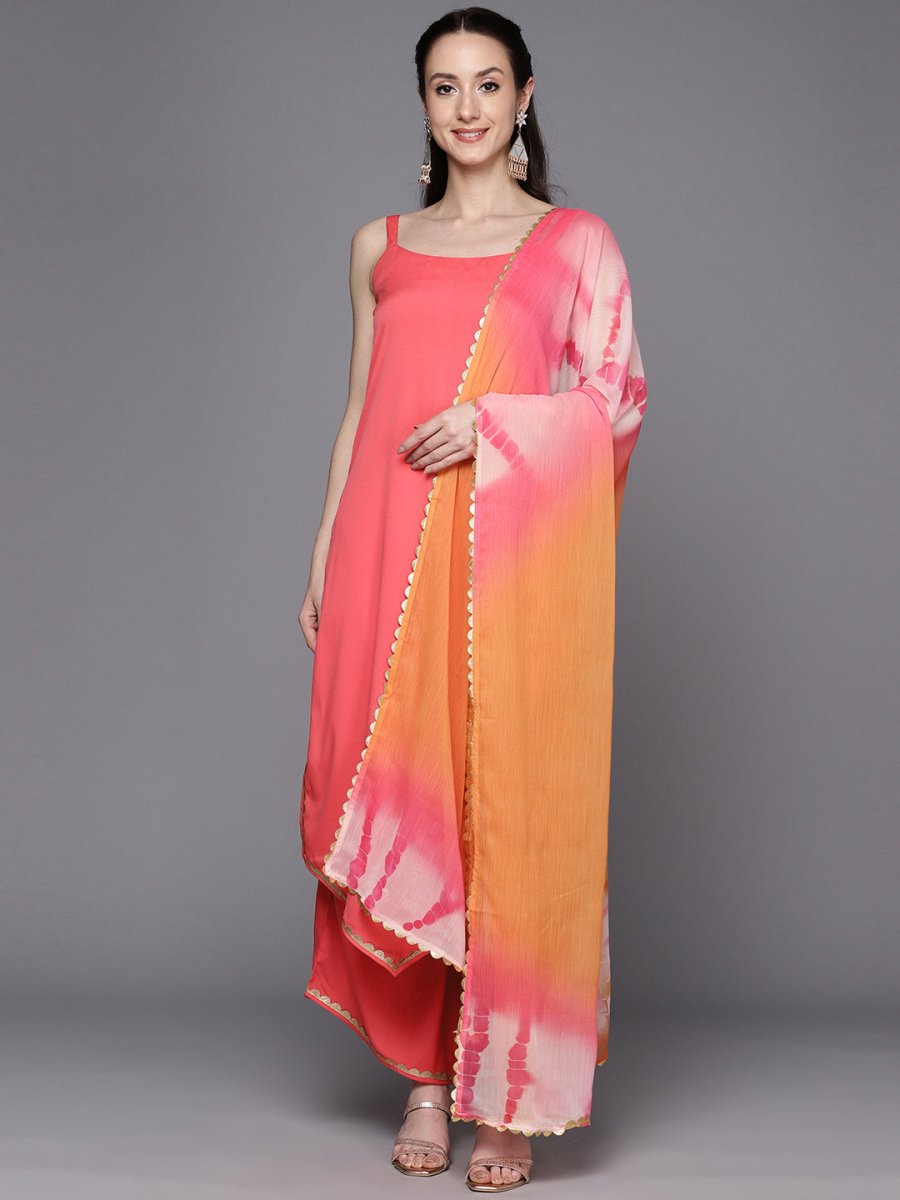 Ahalyaa Gotta Patti Kurta with Palazzos & With Dupatta | Grocsy