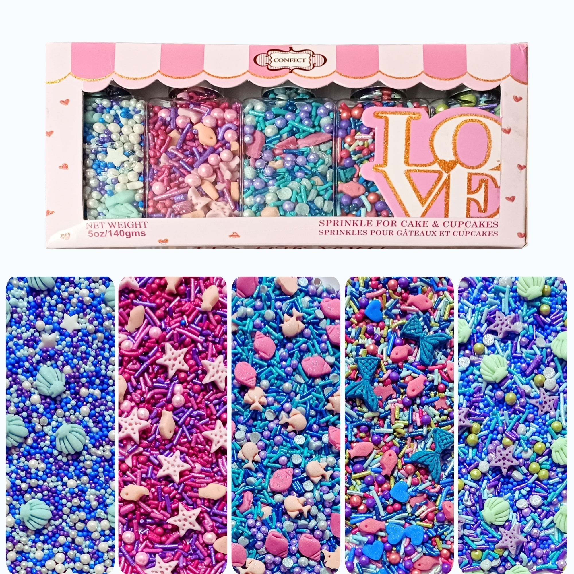 Confect Under the Sea Sprinkles for Decorations 06 | Grocsy