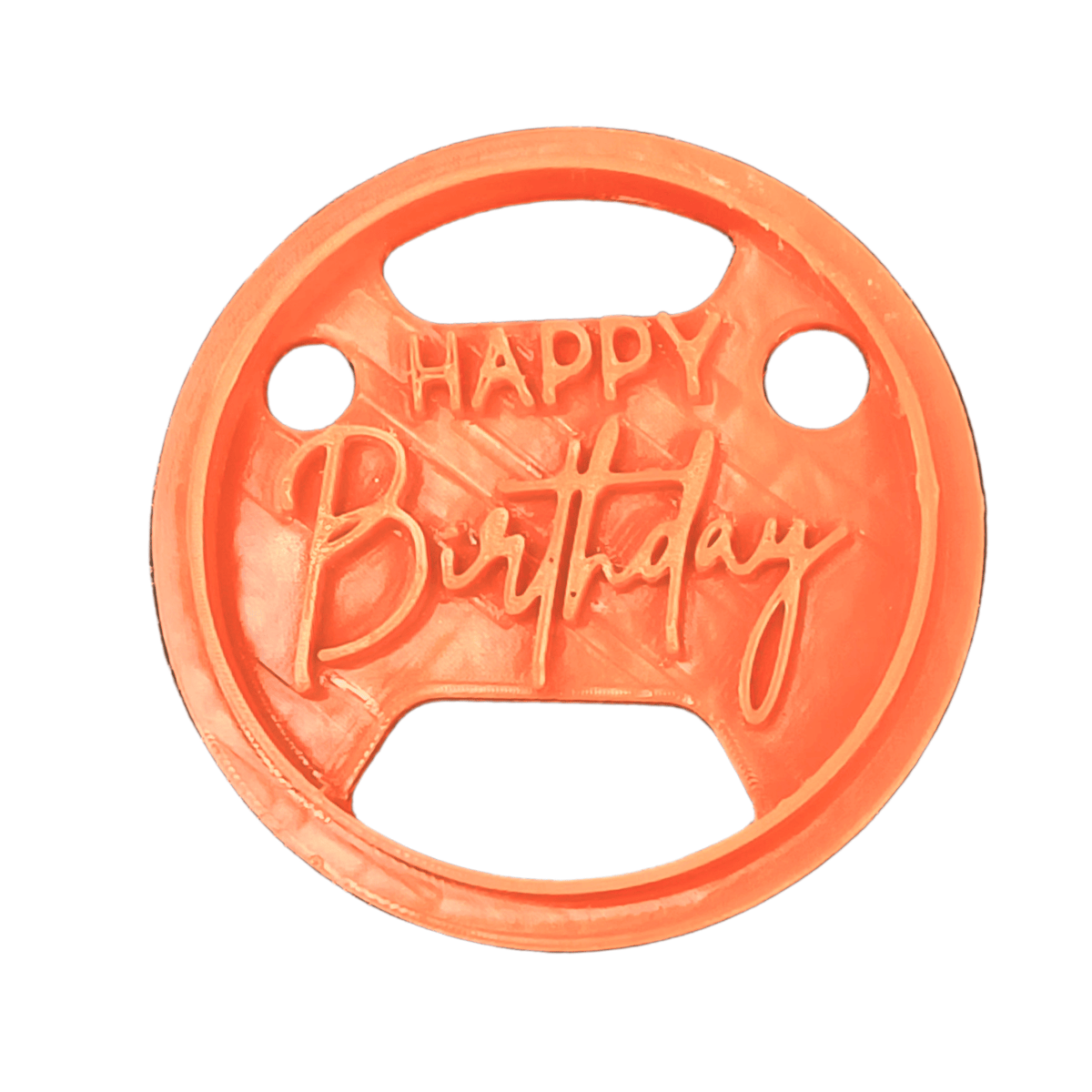 Confect Toppers Cutters | Congratulations Topper Cutter | Fondant Cutter | (Happy Birthday 02) | Grocsy