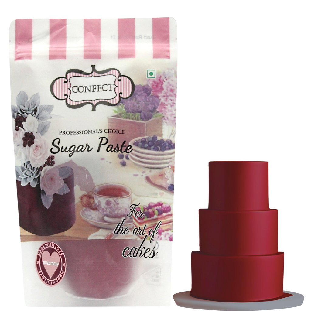 Confect Burgundy Fondant | Edible Sugarpaste | Grocsy