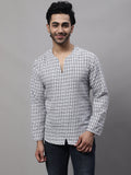 Even Apparels Multi Pure Cotton Open Neck Kurta | Grocsy