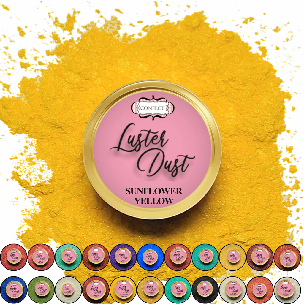 Confect Sunflower Yellow | Edible Luster Dust | Grocsy