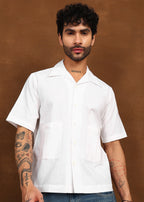 Fabmade Ivory Utility Shirt | Grocsy