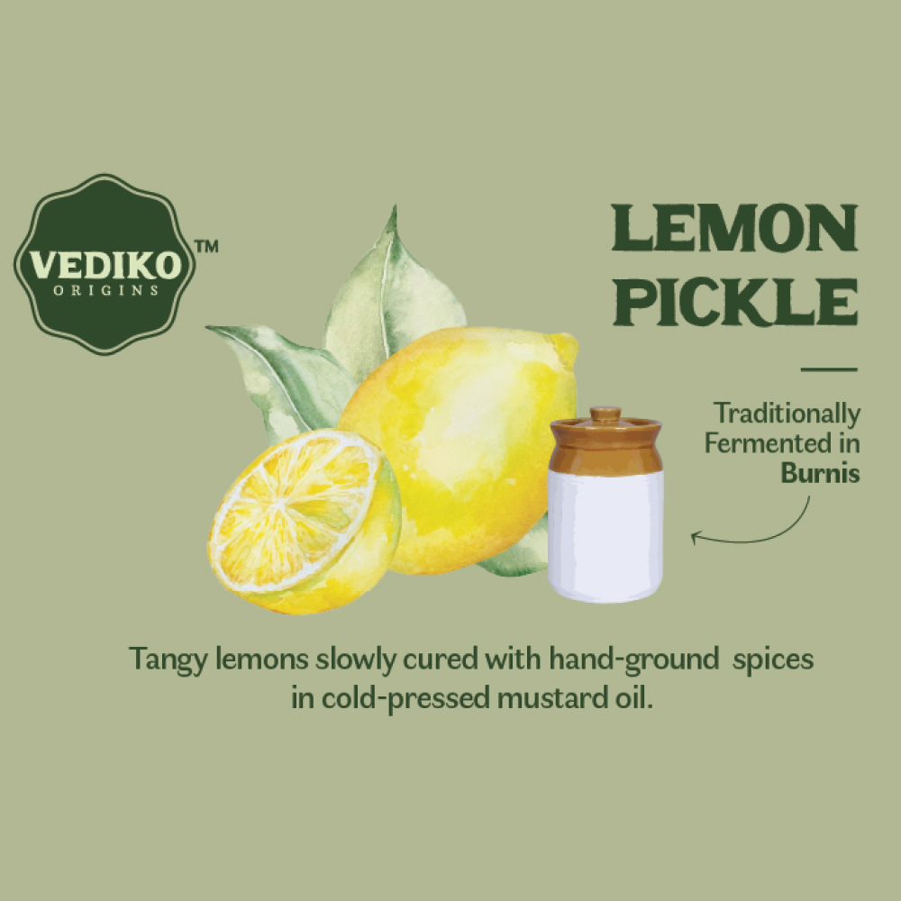 Vediko Origins Lemon Pickle | Grocsy