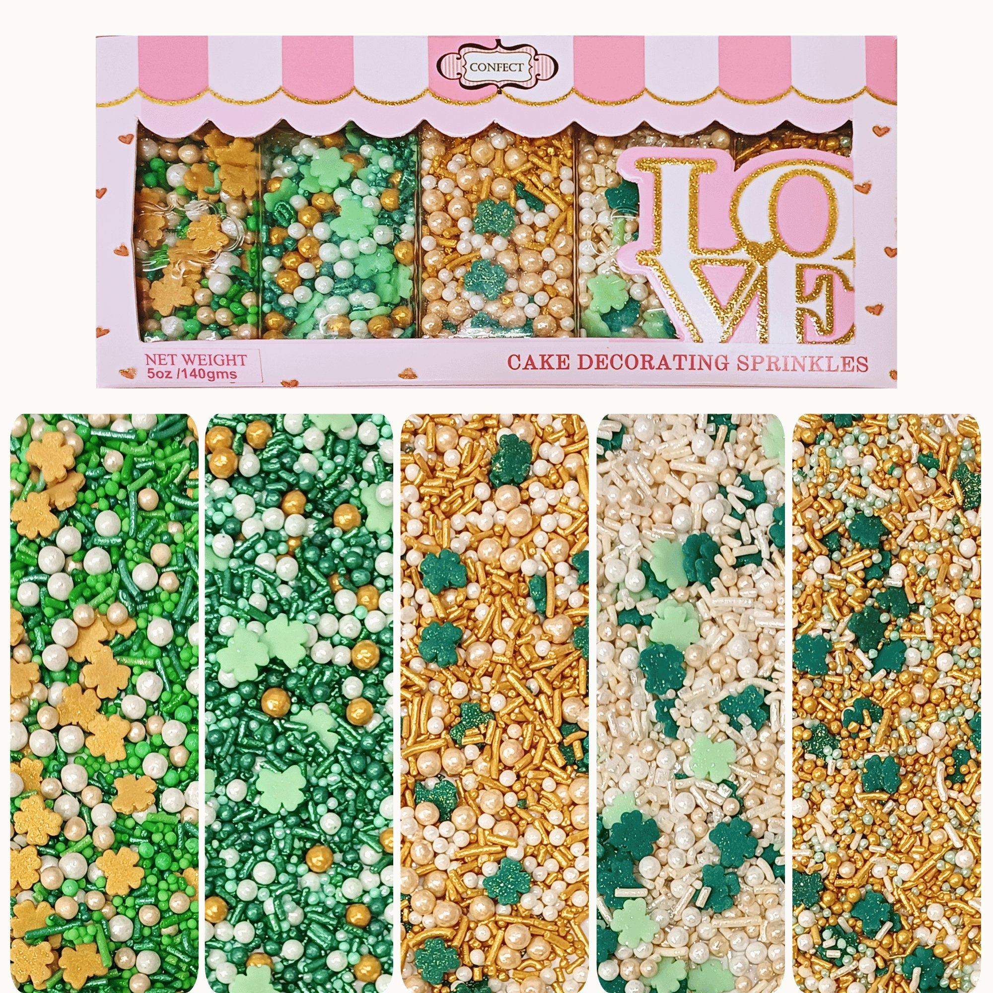Confect St. Patrick's Sprinkles Multipack 9 | Grocsy