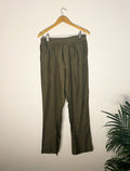 trueBrowns Grey Silk Pants | Grocsy