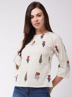 InWeave Women's Muria Groovy Top | Grocsy