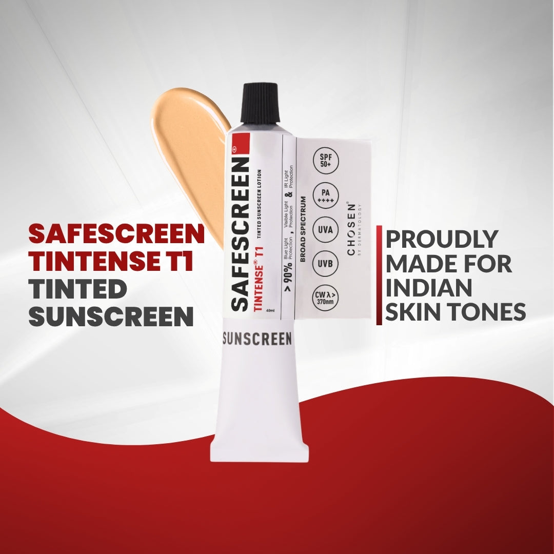Chosen Tintense Bisque Shade Tinted Sunscreen SPF 40+ Pa++++ 8-Hour Water Resistance, No White Cast | Grocsy