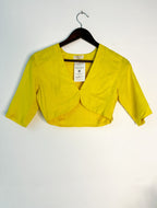trueBrowns Lime Muslin Blouse | Grocsy