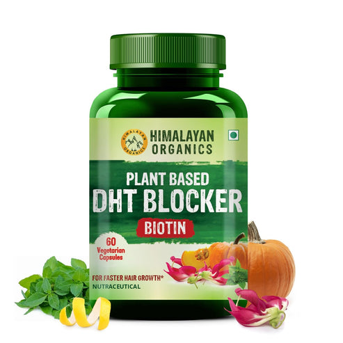 Himalayan Organics Plant Based DHT Blocker Vegetarian Capsules | Grocsy