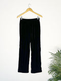 trueBrowns Black Velvet Pant | Grocsy