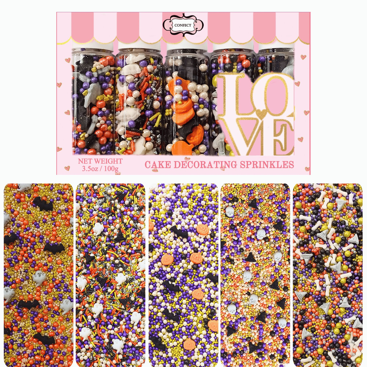 Confect Halloween sprinkles Multipack 2 (New) | Grocsy