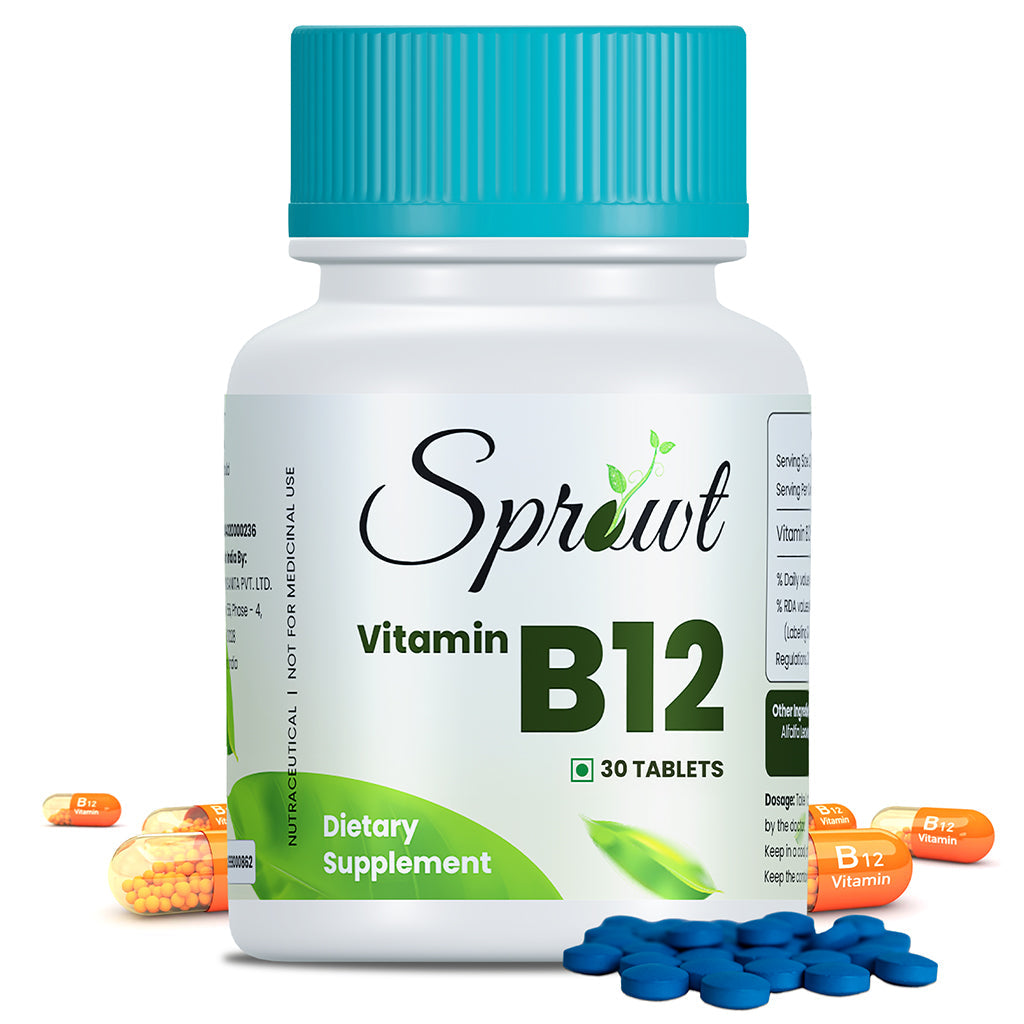 Sprowt Plant Based Vitamin B12 Tablets | Grocsy