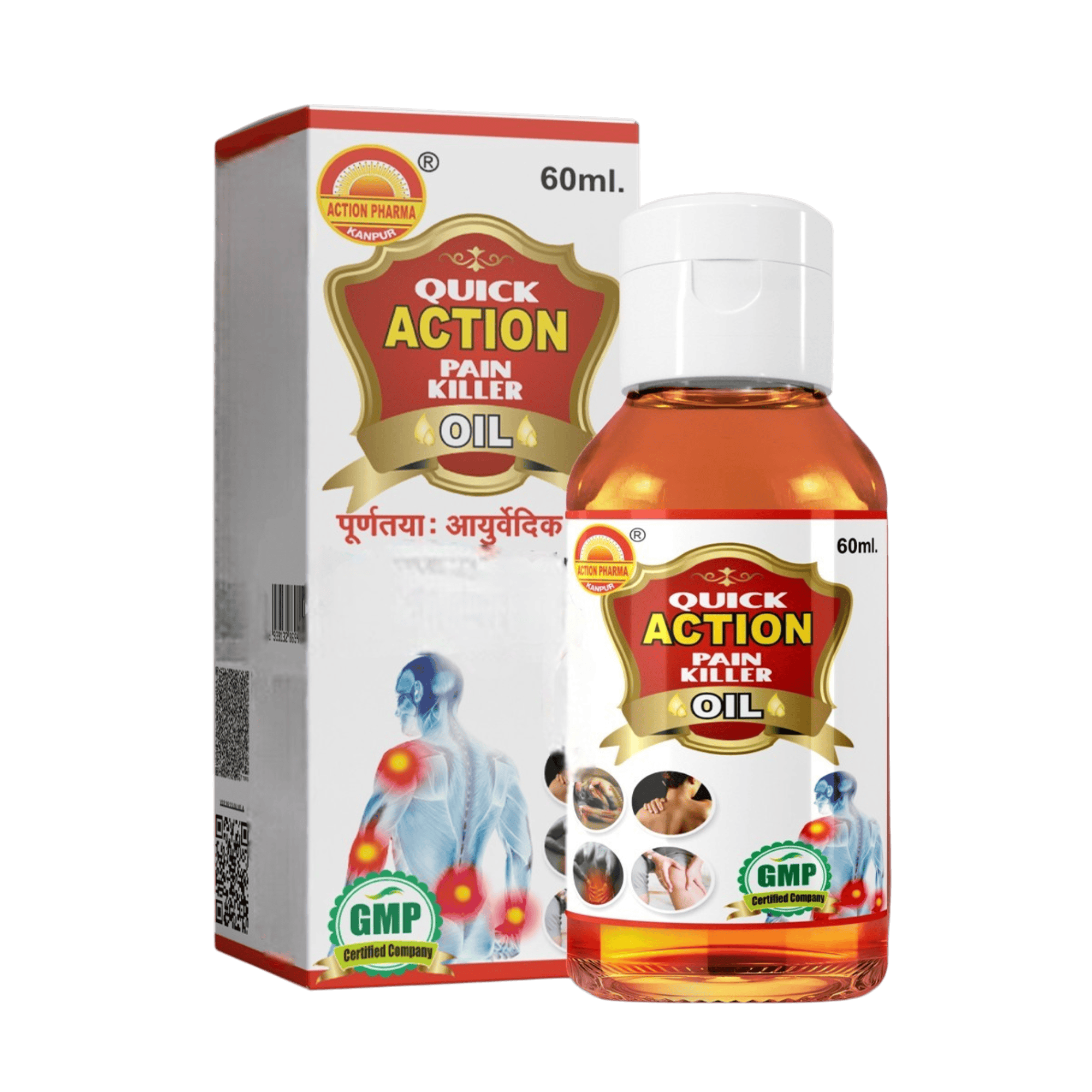 Action Pharma Quick Action Pain Killer Oil | Grocsy