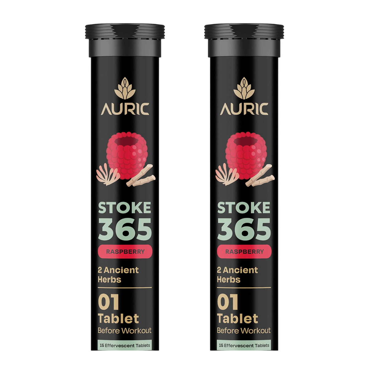 Auric STOKE365 Effervescent Tablets | Raspberry Flavour | Grocsy