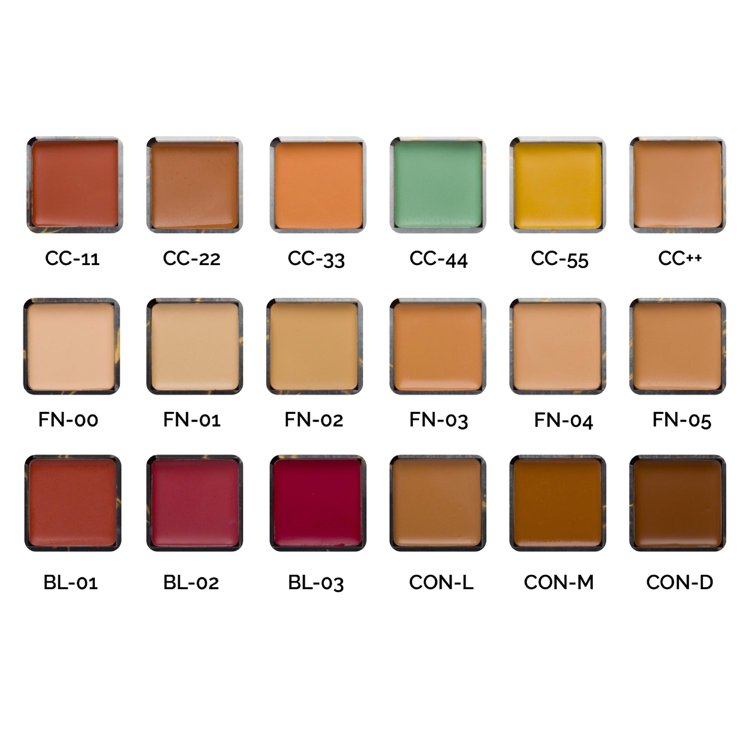 Aflairza One for All Palette Refills-Individual Refills for Foundation, Concealer, Blush & Contour | Grocsy