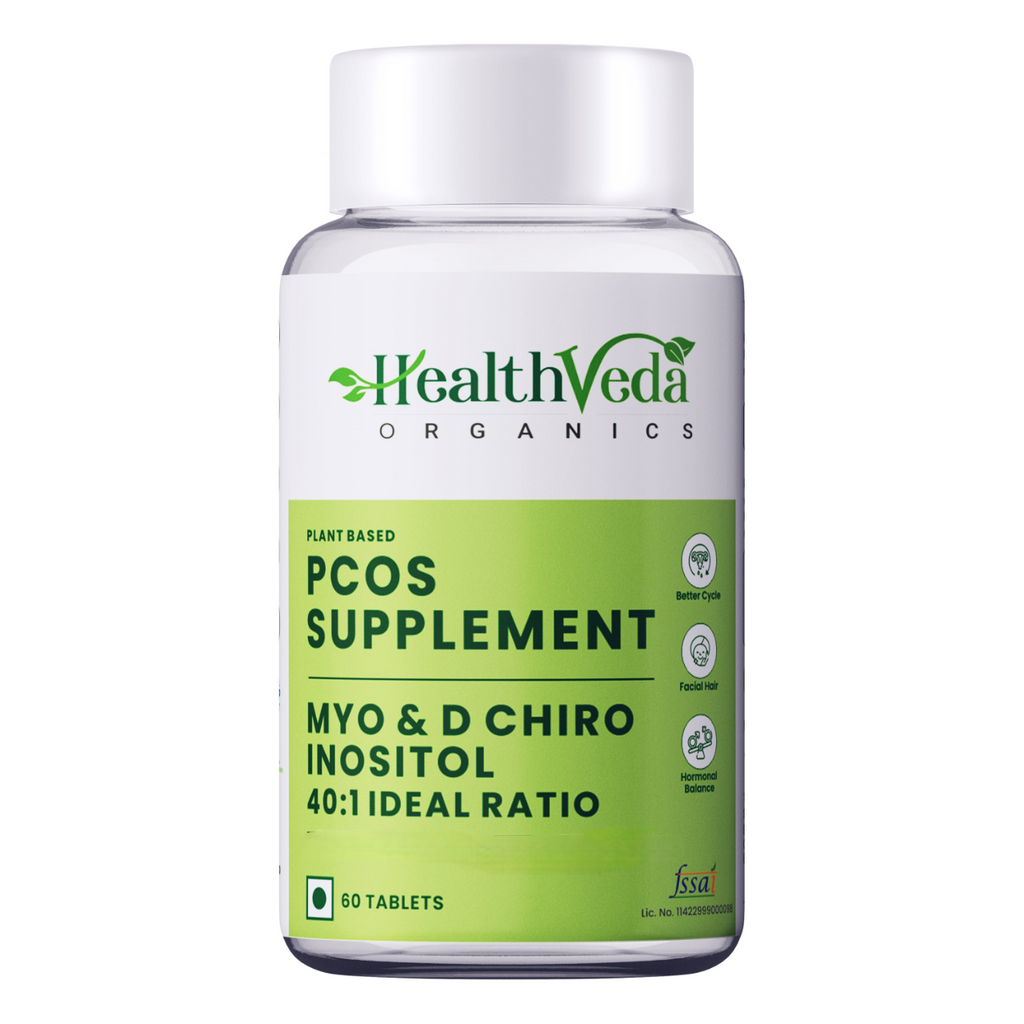Health Veda Organics Plant Based PCOS Multivitamin Supplement Tablets | Grocsy