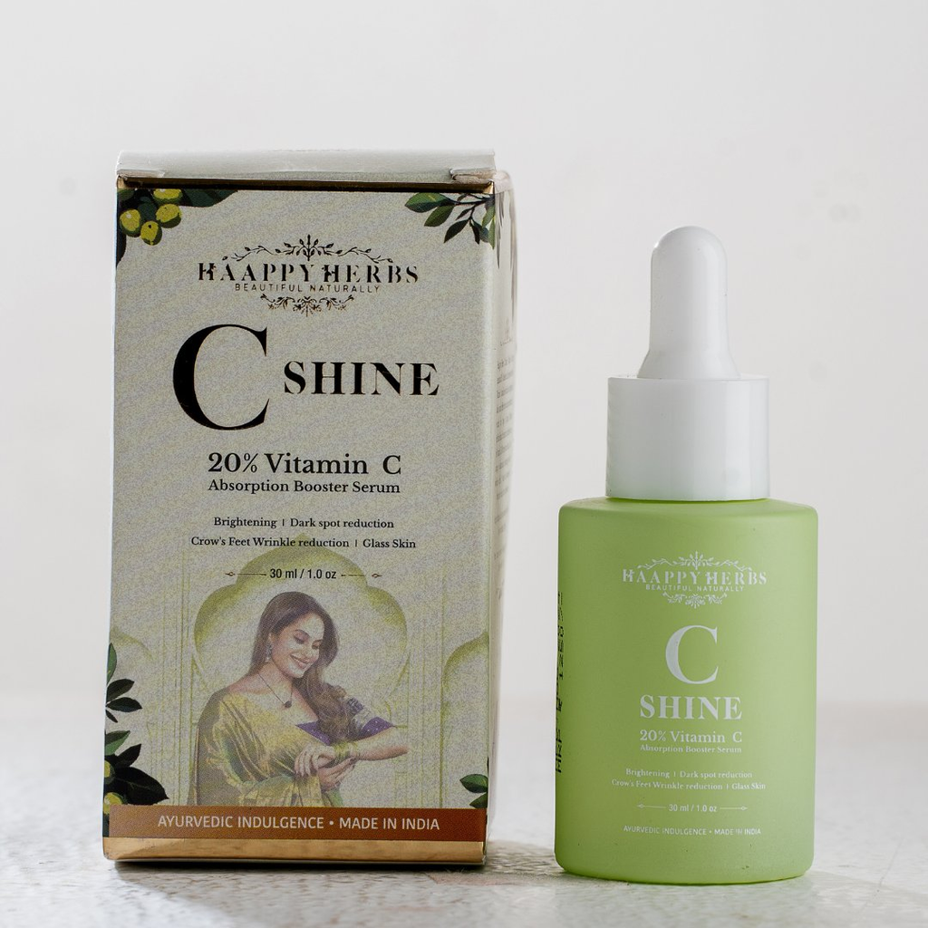 Haappyherbs C Shine 20% Vitamin C Absorption Booster Serum | Grocsy